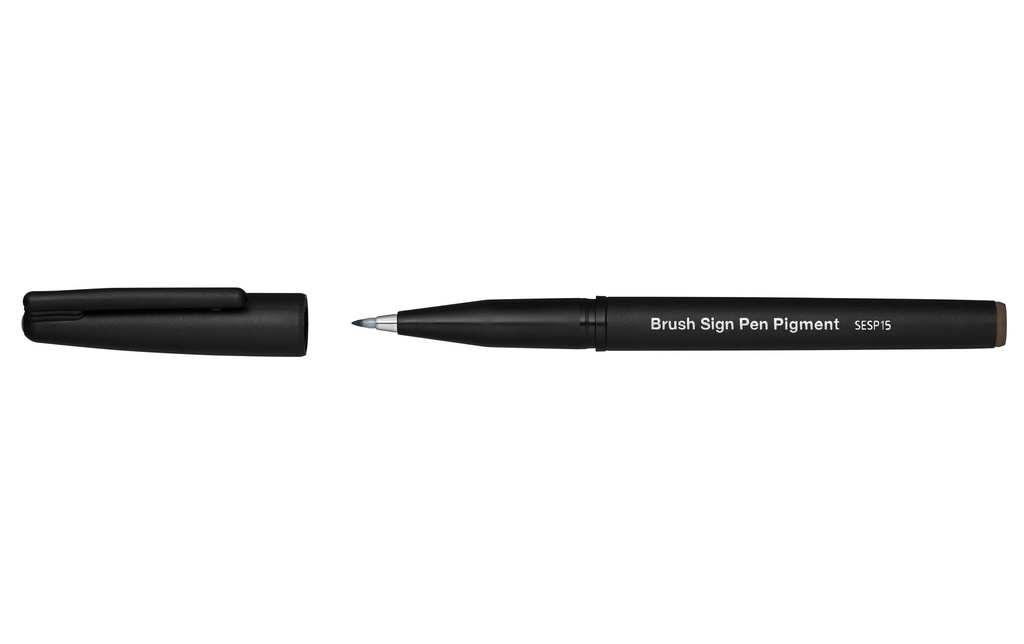 pentel Crayon feutre Brush Sign Pen Pigment Sépia