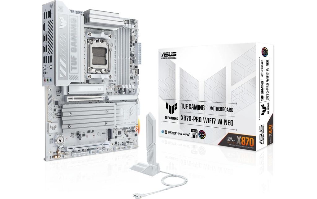 ASUS Carte mère TUF GAMING X870-PRO WIFI7 W NEO