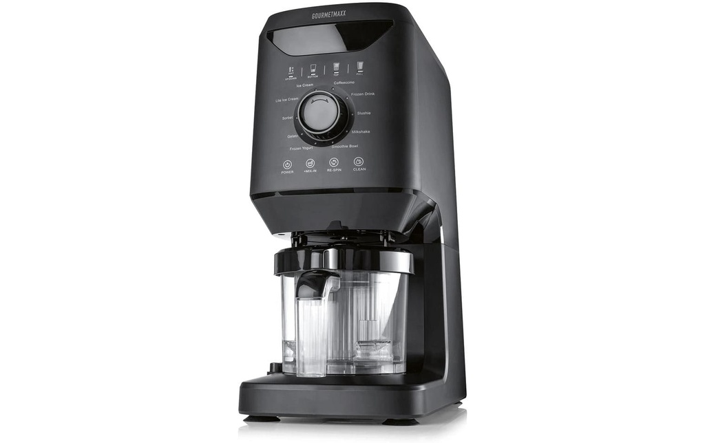 GOURMETmaxx Machine à glace 1 l, Noir