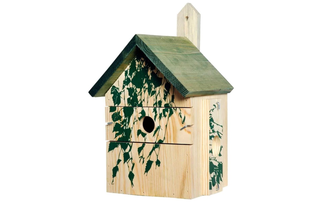 dobar Nichoir Bouleau camouflé, 17.5 x 17 x 33 cm, bois