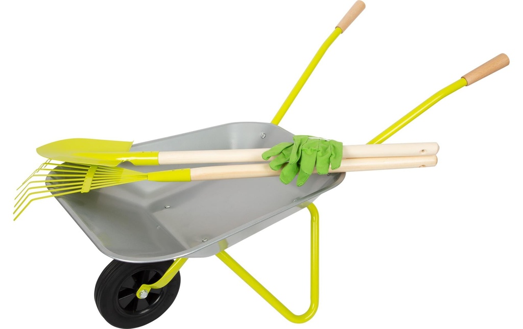 small foot Brouette avec outils de jardinage