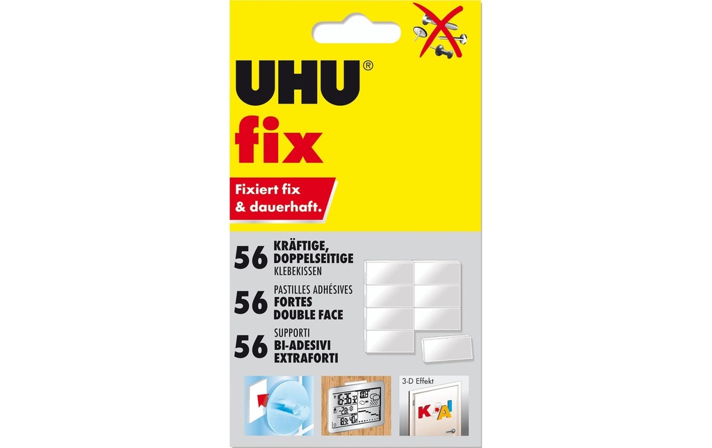 UHU Fix Pads coussins double face (56 pces)