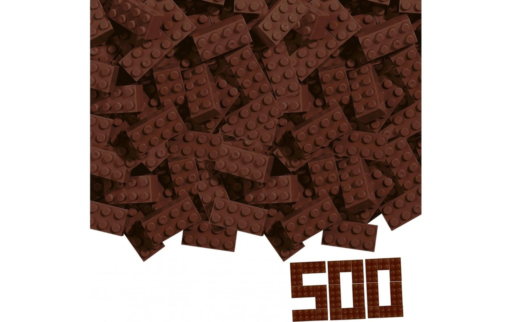 BLOX Briques 500 briques brunes de 8 en vrac