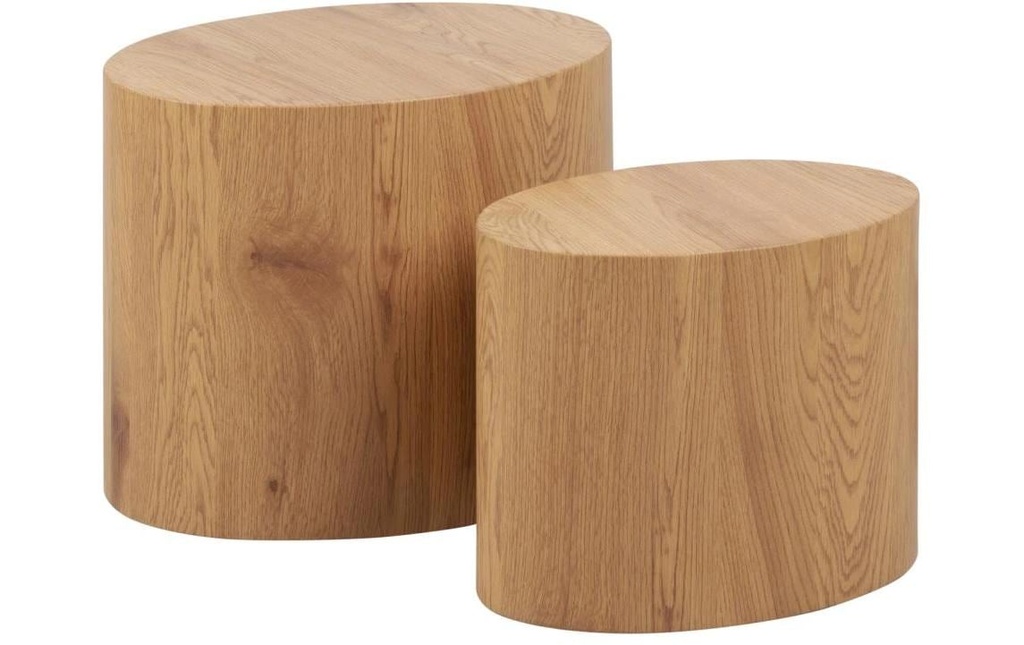 AC Design Table basse Mice 2 pièces, Nature