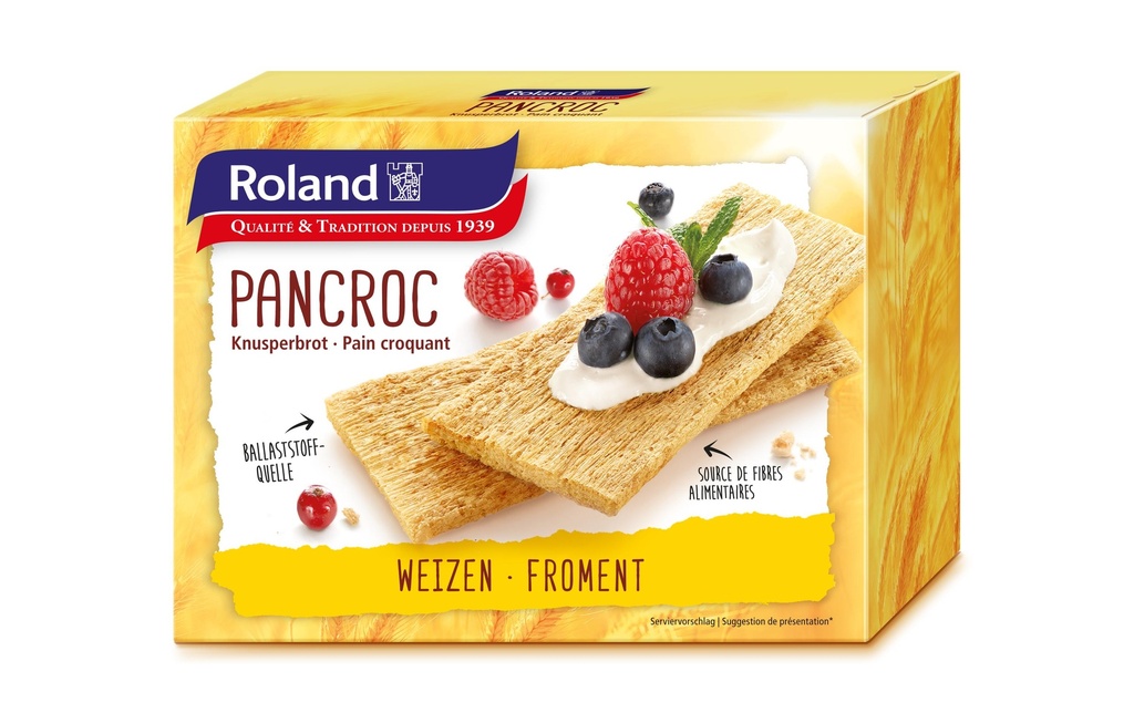 Roland Snacks Pain croustillant Pancroc Blé 125 g