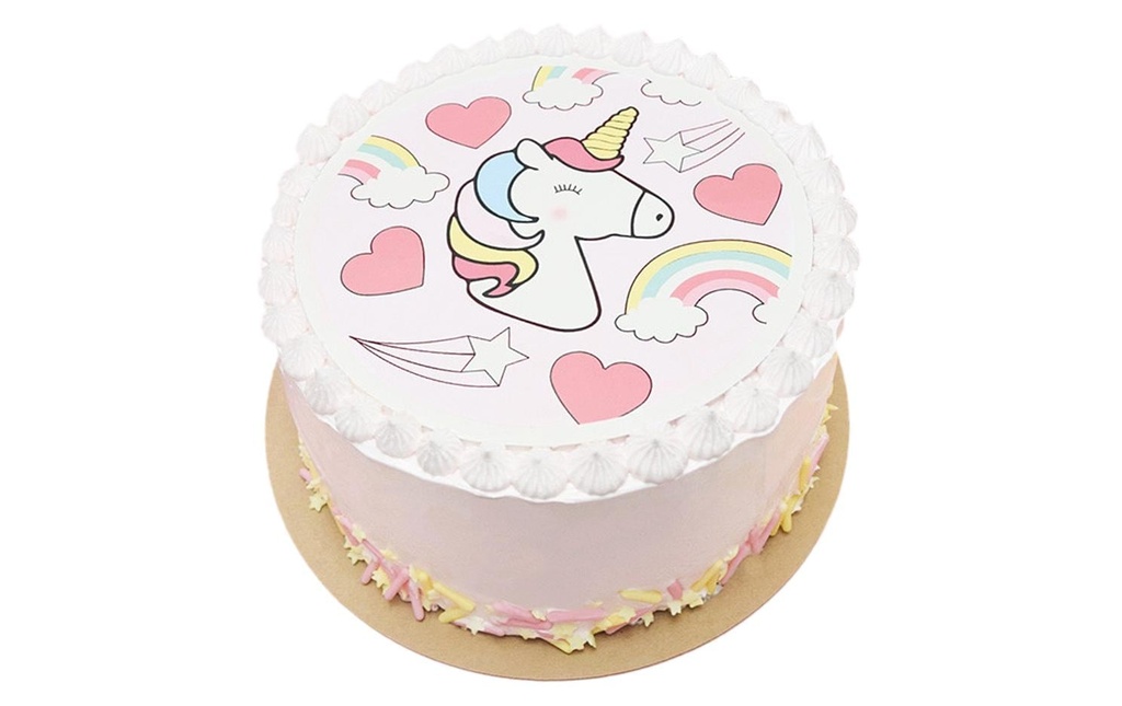 ScrapCooking Dépliant pour gâteau Licorne D18 cm