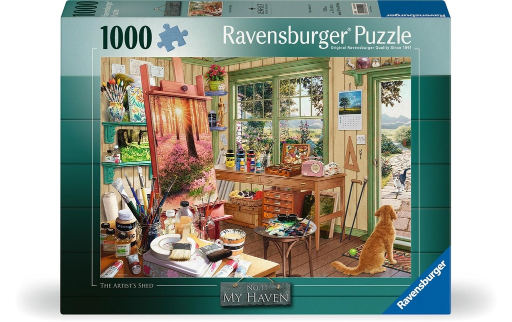 Ravensburger Puzzle La cabane de l'artiste 1000 pièces