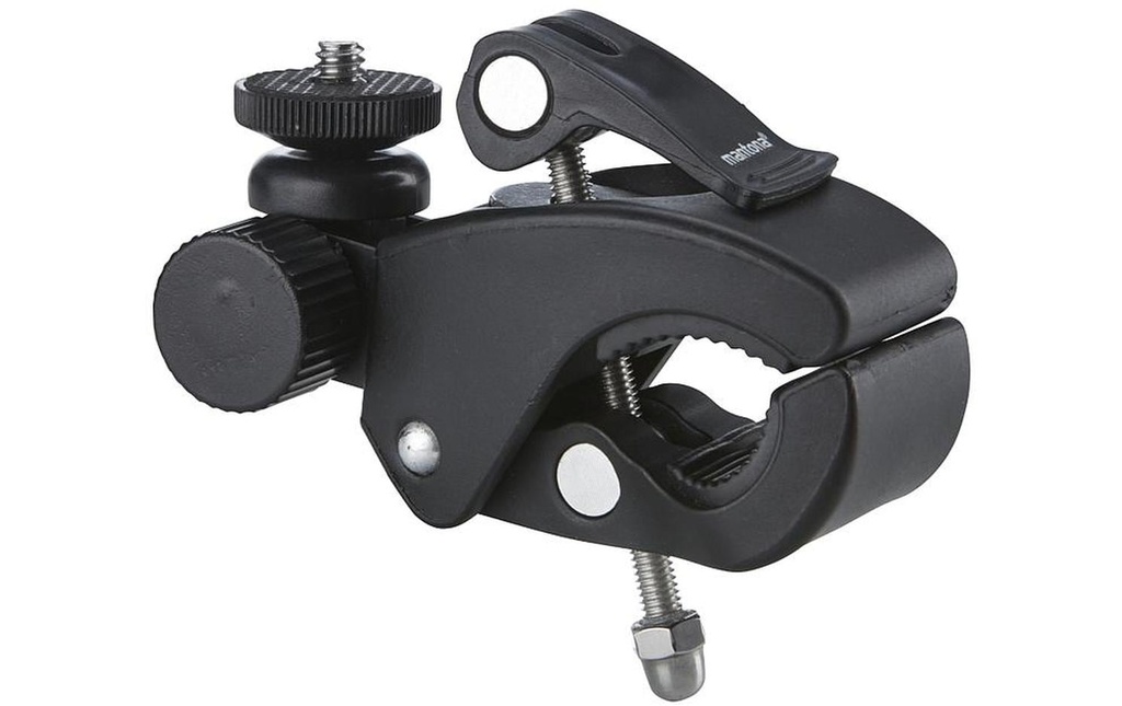 Mantona Support à pince XL 1.5-4 cm GoPro + 1/4