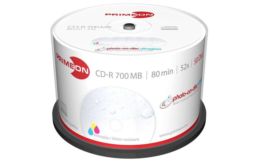 Primeon CD-R 0.7 GB, tour (50 Pièce/s)