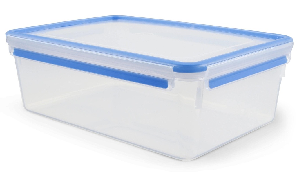 Emsa Récipients à provisions Clip& Close 5.4 l, Bleu/Transparent
