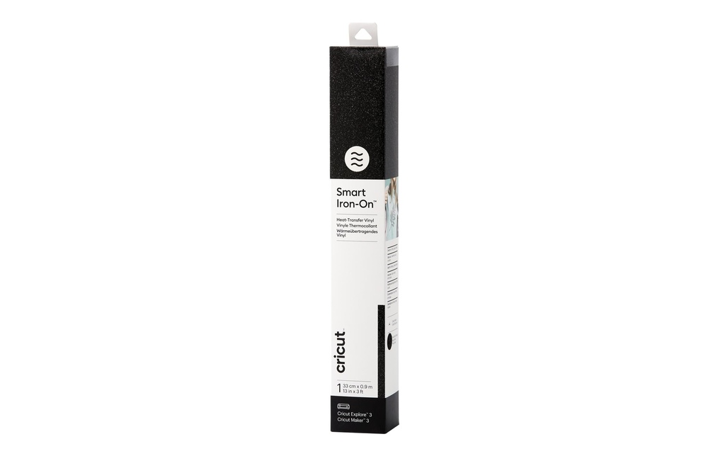 Cricut Film thermocollant Smart Glitter 33 x 91 cm, 1 pièce, noir