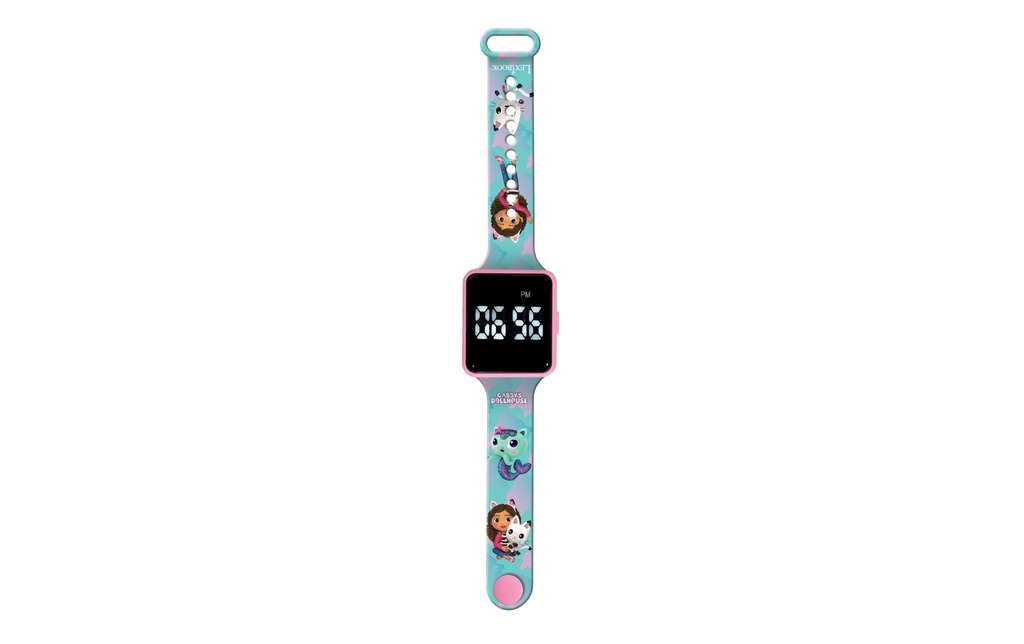 Lexibook Gabbys Dollhouse LED Digital Watch Bleu
