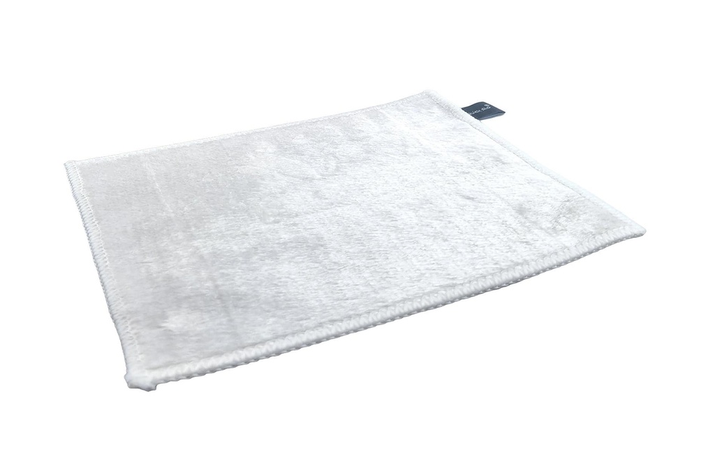 Quick Aid Chiffon de nettoyage Bamboo en fibres naturelles blanc