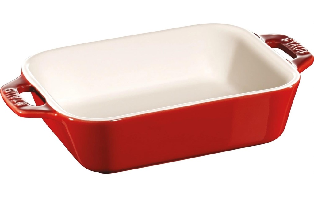 Staub Plat à gratin 14 x 11 cm, Rouge cerise