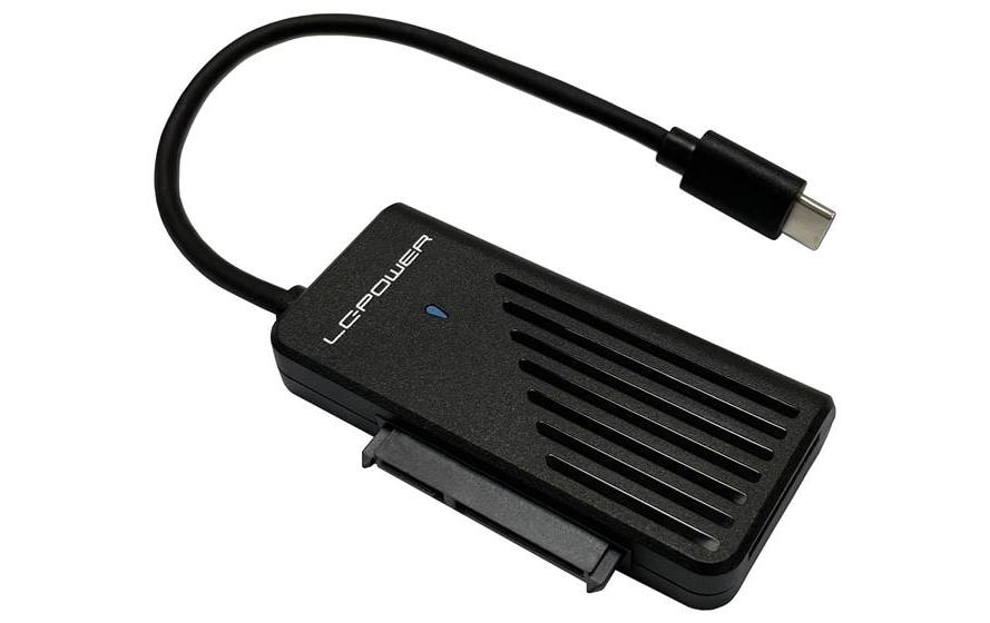 LC-Power Adaptateur LC-ADA-USB-SATA-NVME Prise USB C - 12V-2x6