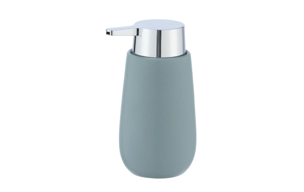 Wenko Distributeur de savon Badi 320 ml, Gris bleu