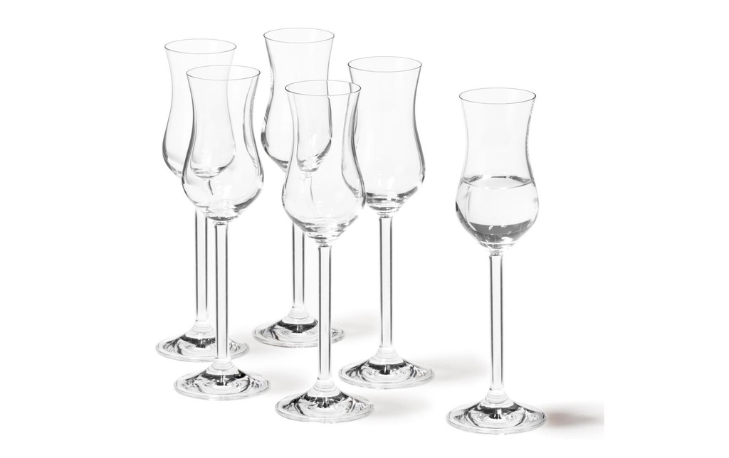 LEONARDO Verre à grappa Daily 100 ml, 6 Pièce/s, Transparent 