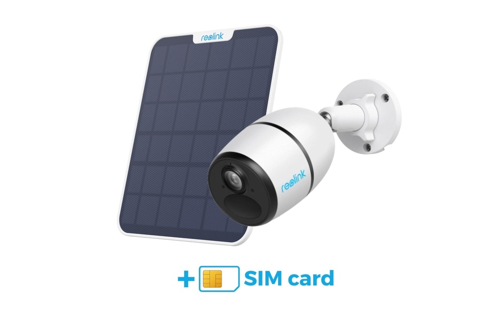 Reolink Caméra 4G/LTE G330 2K, panneau solaire et 24M Sim inclus