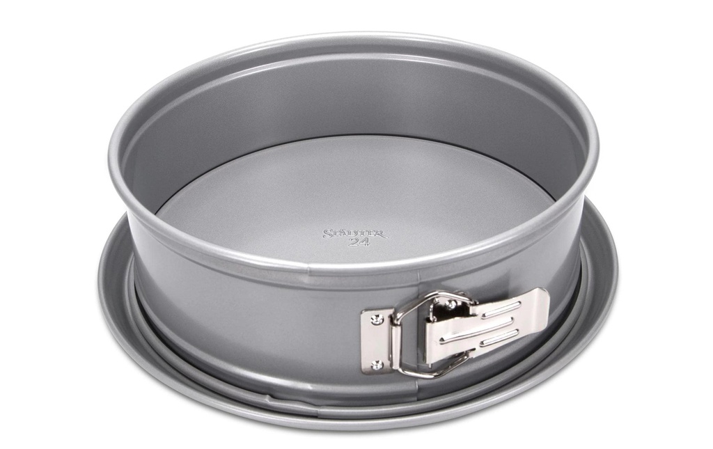 Städter Moule à charnière avec fond plat argent, 24 cm