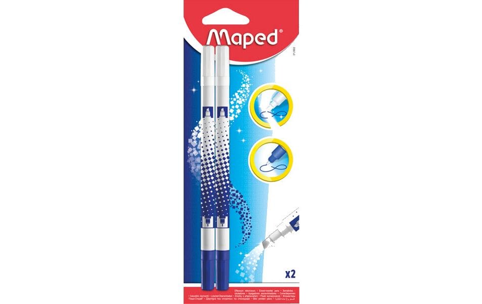 maped Effaceur d'encre pour l'encre 2 pièces, Blanc
