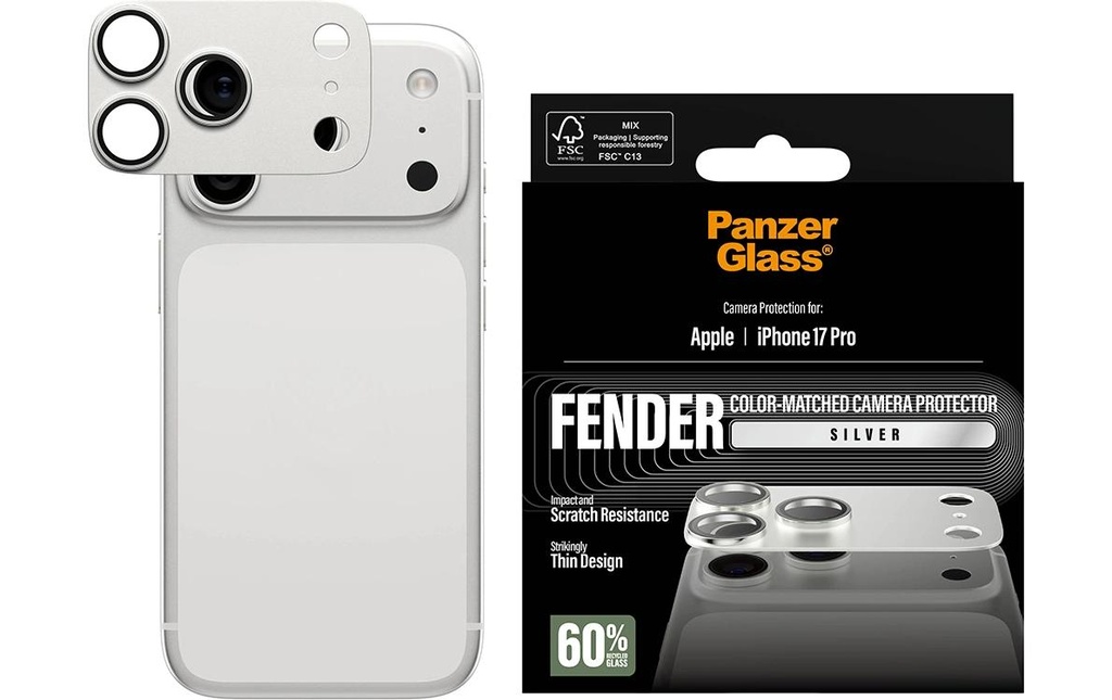 Panzerglass FENDER Camera Protector iPhone 17 Pro Silver