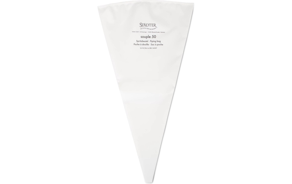 Städter Poche à douilles Profi Souple 50 cm, blanc