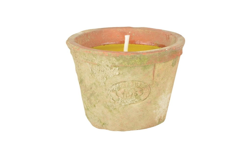 Esschert Design Bougie de jardin Citronnelle Terre cuite vieillie