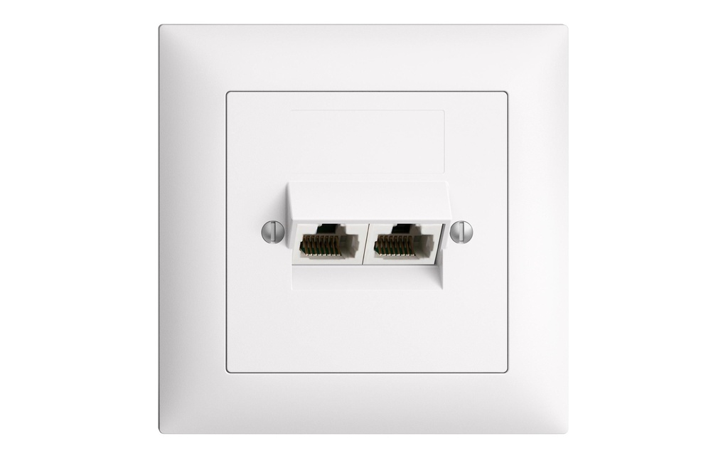 Feller EDIZIOdue Prise réseau UP 2x RJ45, non blindé