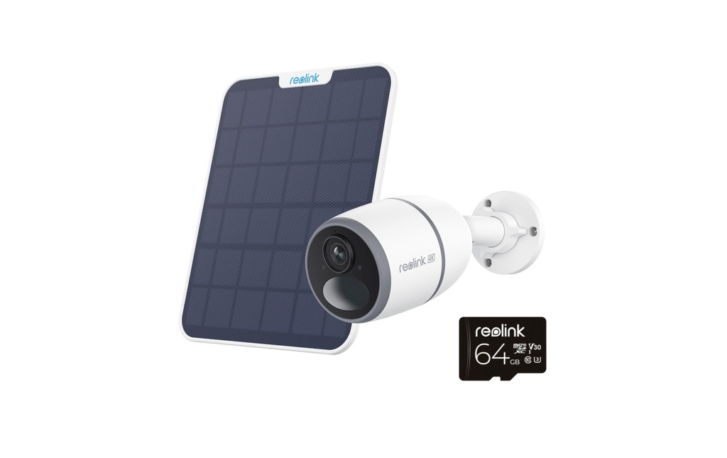 Reolink Caméra 4G/LTE G340 panneau solaire et MicroSD de 64 Go inclus