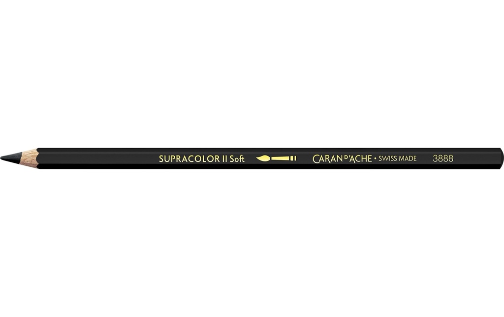 [113888009] CARAN D'ACHE Crayon de coul.Supracolor noir