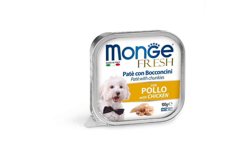 Monge Alimentation humide Fresh Pâté au poulet, 100 g