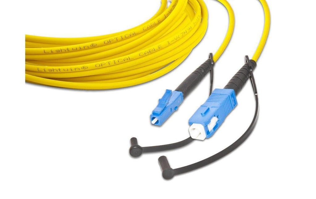 Lightwin Câble patch à fibre optique Singlemode LC – SC, OS2, Simplex, 1 m