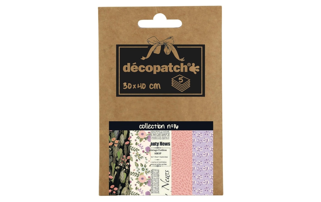 décopatch Papier décopatch Nr. 16, 5 feuilles