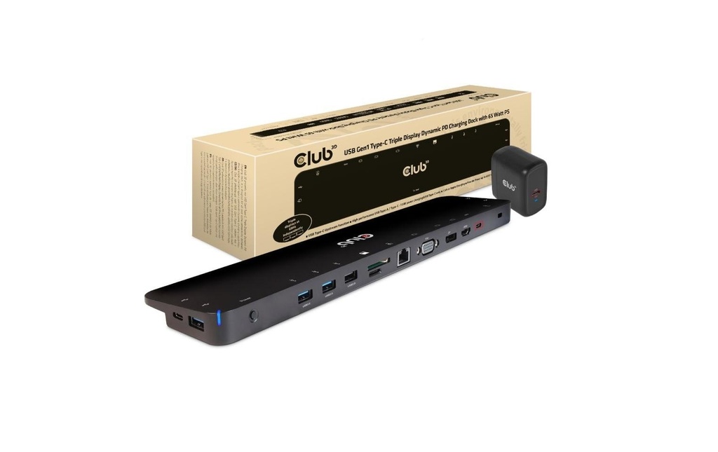 Club 3D Station d'accueil CSV-1564W65 65 W