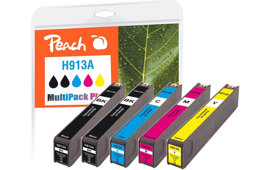 Peach Kits d’encre HP Nr. 913A Multipack Plus BK/C/M/Y