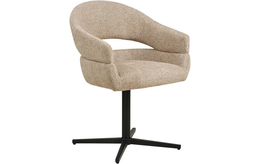 House Nordic Chaise de salle à manger Dover, Sable, set de 2