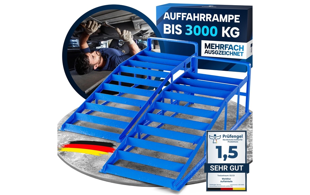 Werkthor Rampe d’accès Kit métal pour l'automobile 3000 kg