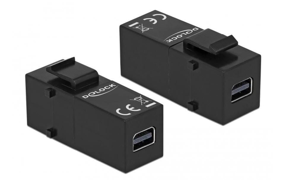 Delock Module Keystone Mini-Displayport – Mini-Displayport Noir