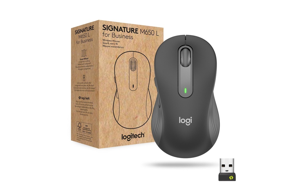 Logitech Souris Signature M650 L for Business Graphite