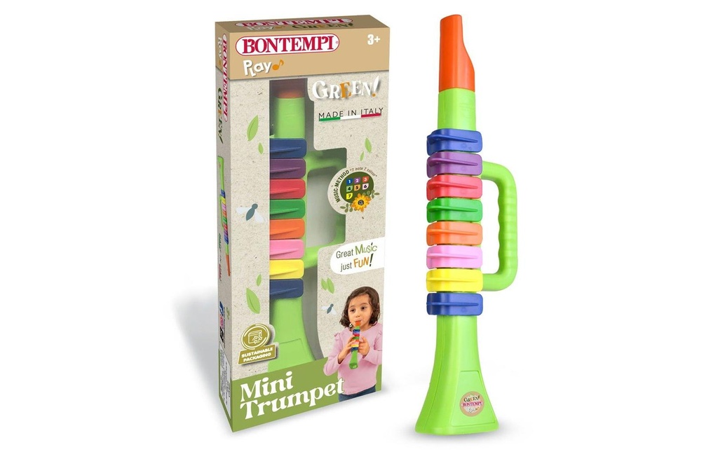 Bontempi Instrument de musique Trompette 27 cm, 8 touches