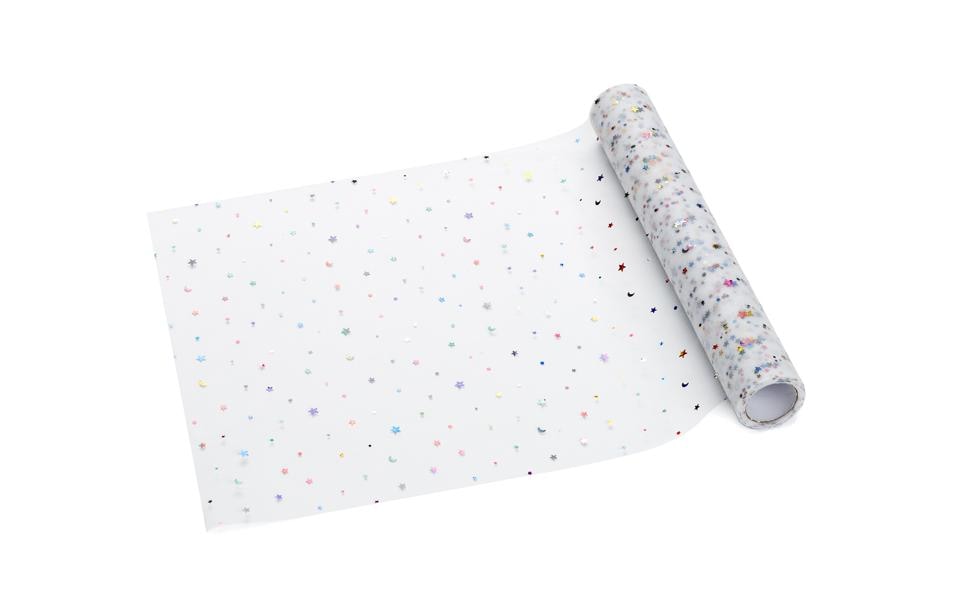 Partydeco Chemin de table étoiles, 35 x 900 cm, en couleur, 1 pièce