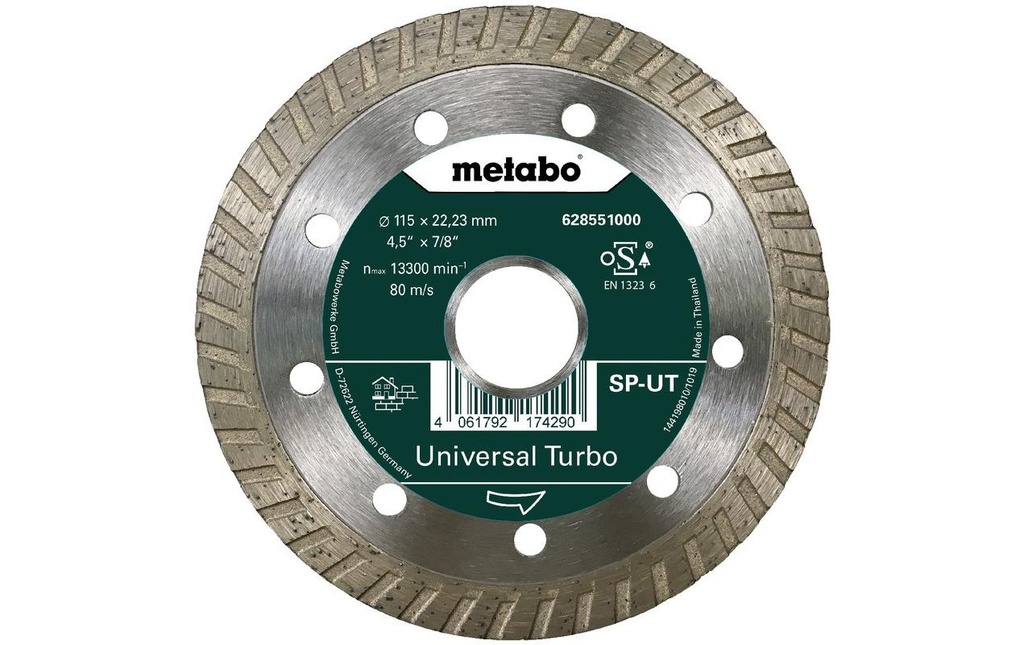 Metabo Disque à trancher SP-UT Universal Turbo Diamant 115 mm