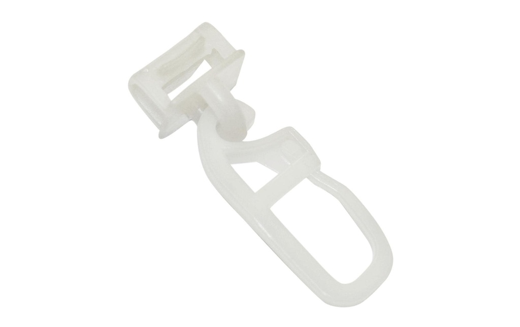 Gardinia Glisseur à œillets Maxi click avec crochets à plis 20 pièces, blanc