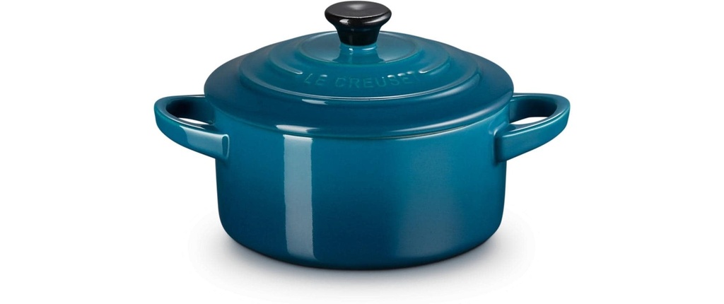 Le Creuset Plat à gratin Mini Cocotte Rond,  Deep teal