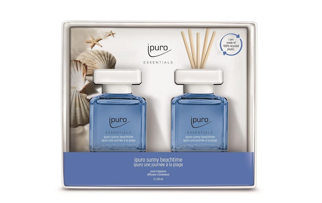 ipuro Bâtonnets parfumés Set Sunny Beachtime 2 x 50 ml 100 ml