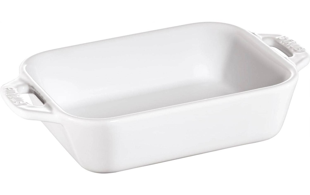 Staub Plat à gratin 20 x 16 cm, Blanc