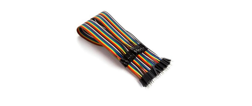 Whadda Jeux de câbles cavaliers (m – f), 15 cm 40 broches