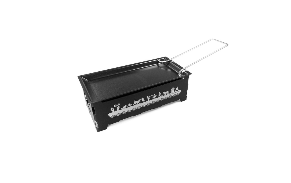 Trendform Bougie à réchaud Set à raclette Swiss Tradition Noir