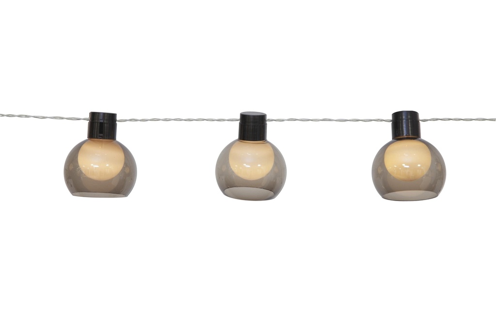 Star Trading Guirlande lumineuse Solar Smoky 270 cm, Gris