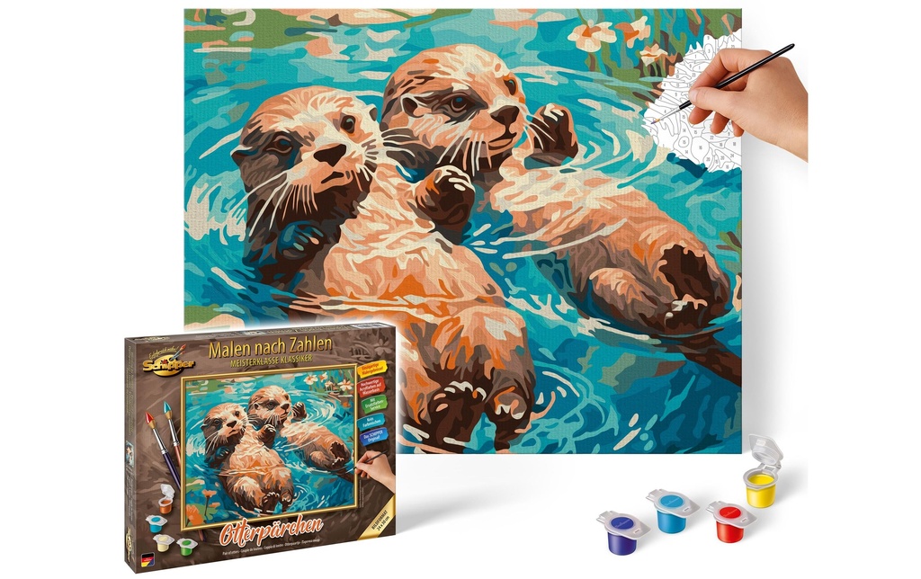 Schipper Peinture avec chiffres Couple de loutres
